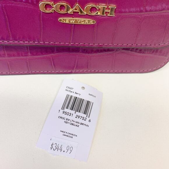 Coach C5627 Mini Brynn Crossbody In Dark Berry - Picture 7 of 9